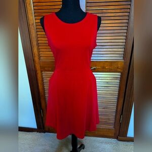 New York and Co A line pink dress with pockets